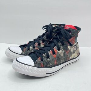 Converse Men’s 6 Women’s 8 Harley Quinn Sneakers DC Comics High Top Lace Up